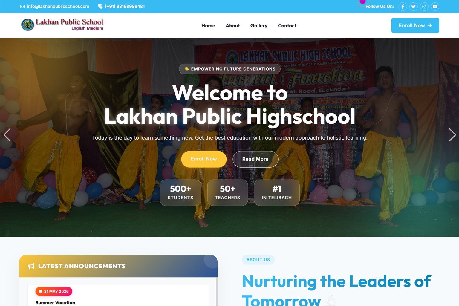 Lakhan School website